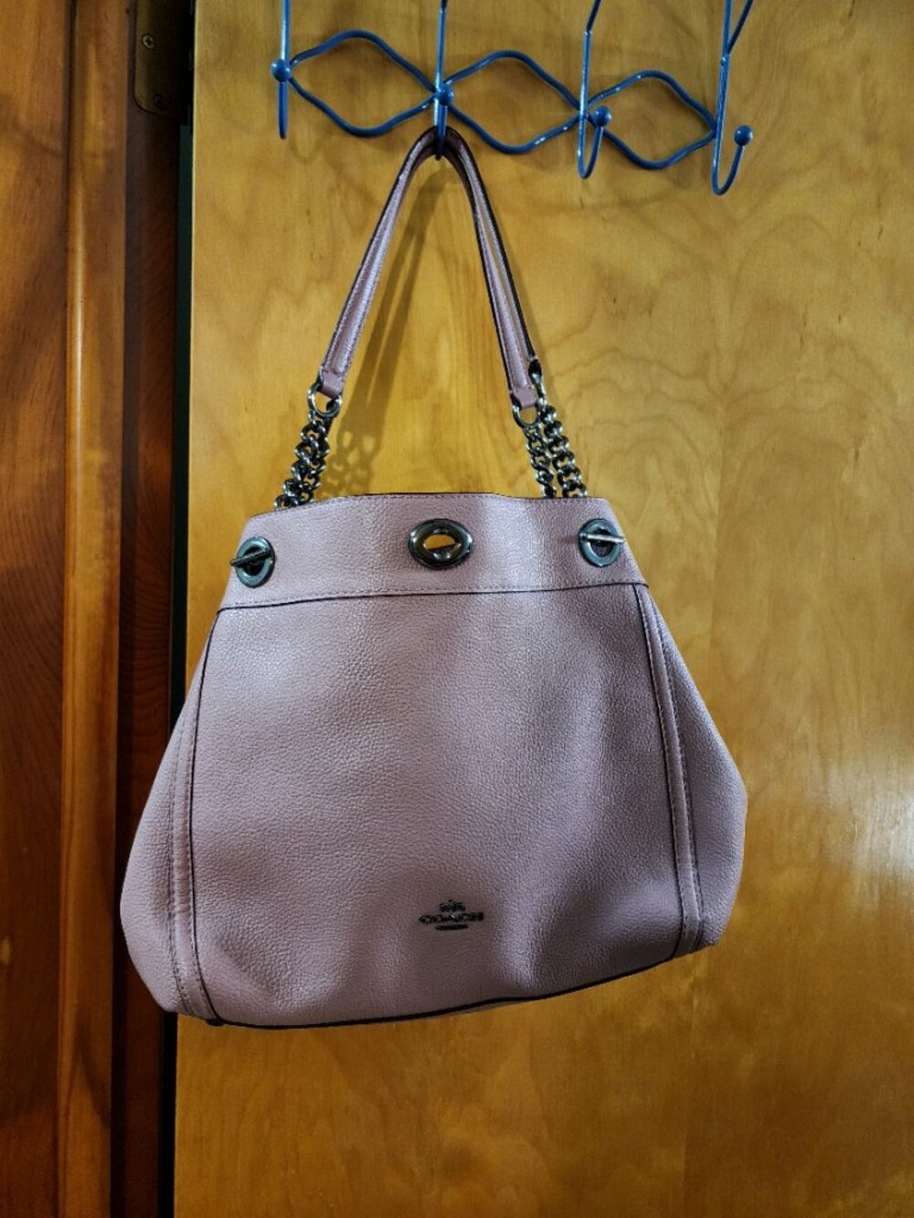 Coach pebbled shoulder bag